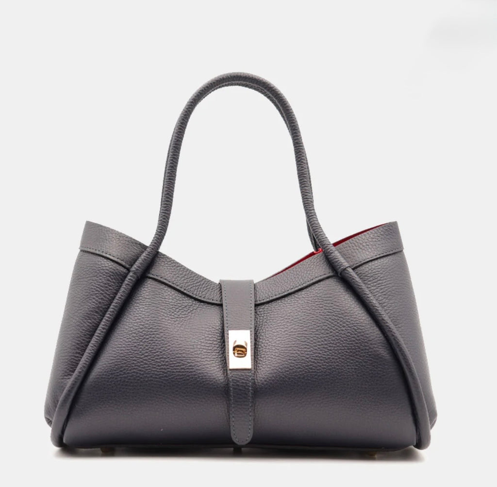The Lucca Mini Belted Leather Tote | 100% Handcrafted in Italy