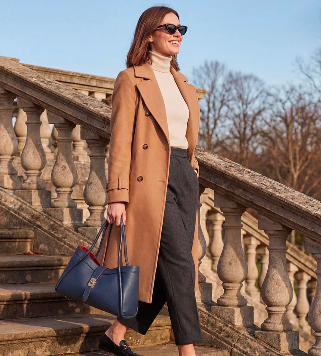 The Lucca Mini Belted Leather Tote | 100% Handcrafted in Italy