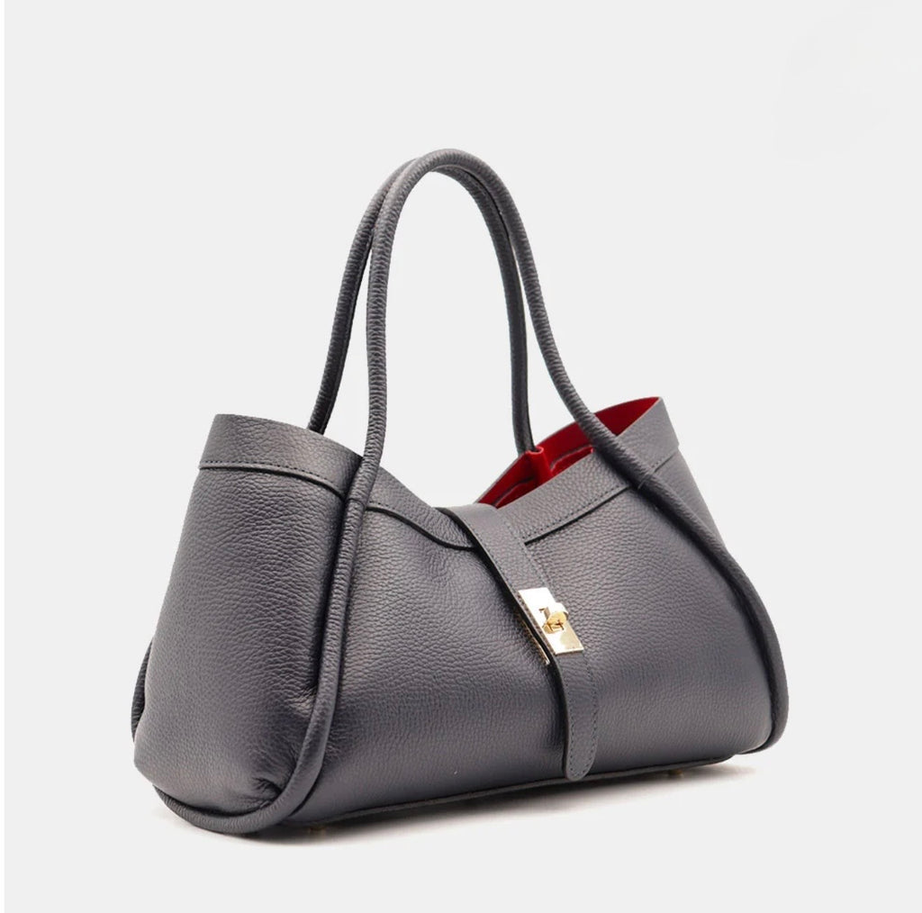 The Lucca Mini Belted Leather Tote | 100% Handcrafted in Italy