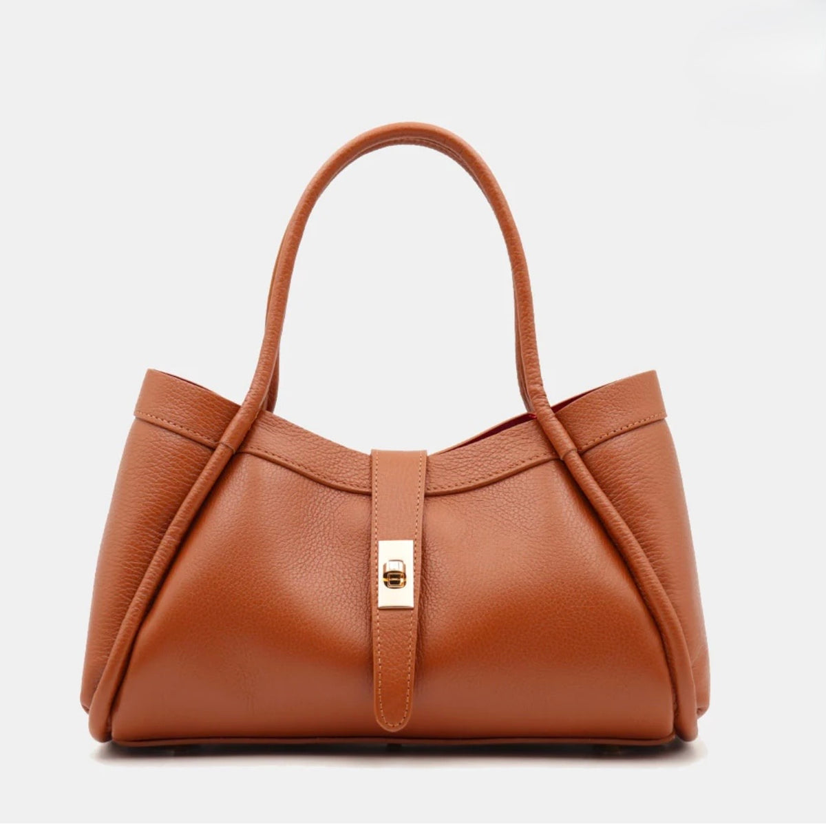 The Lucca Mini Belted Leather Tote | 100% Handcrafted in Italy