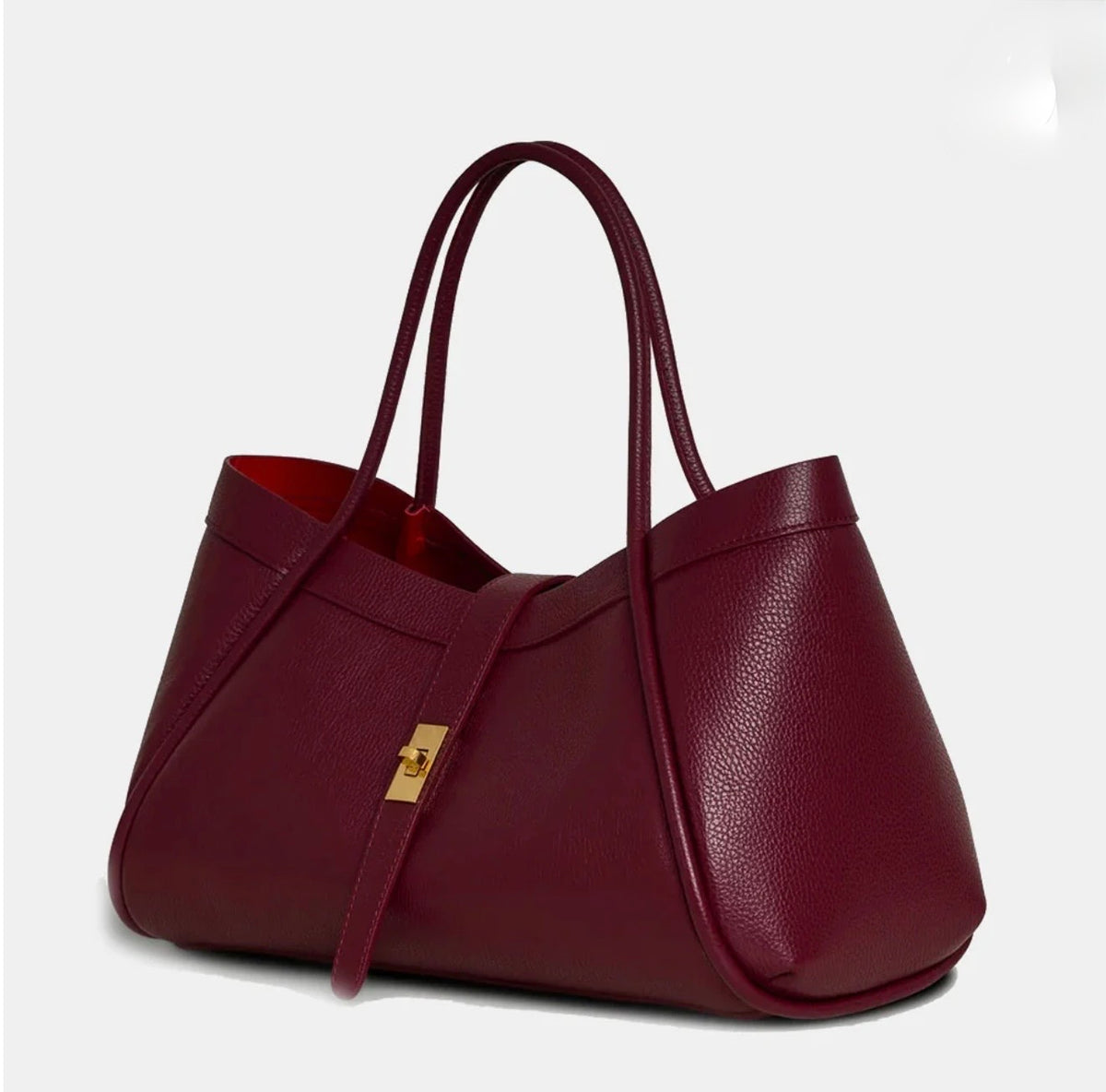 The Lucca Large Belted Leather Tote | 100% Handcrafted in Italy