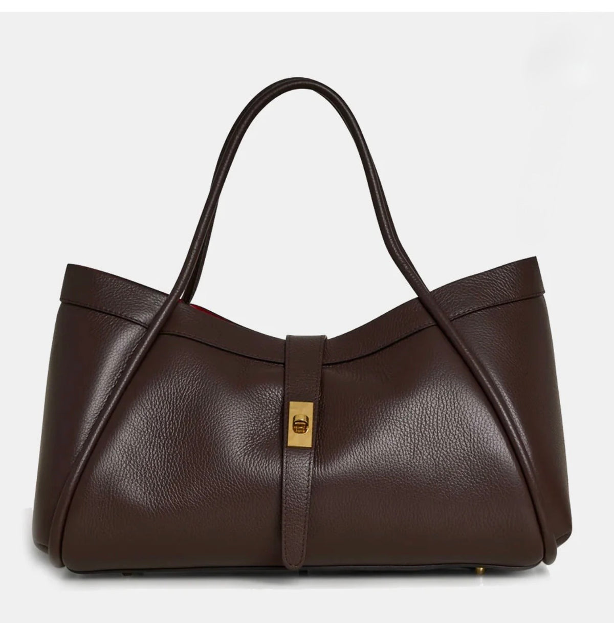 The Lucca Large Belted Leather Tote | 100% Handcrafted in Italy