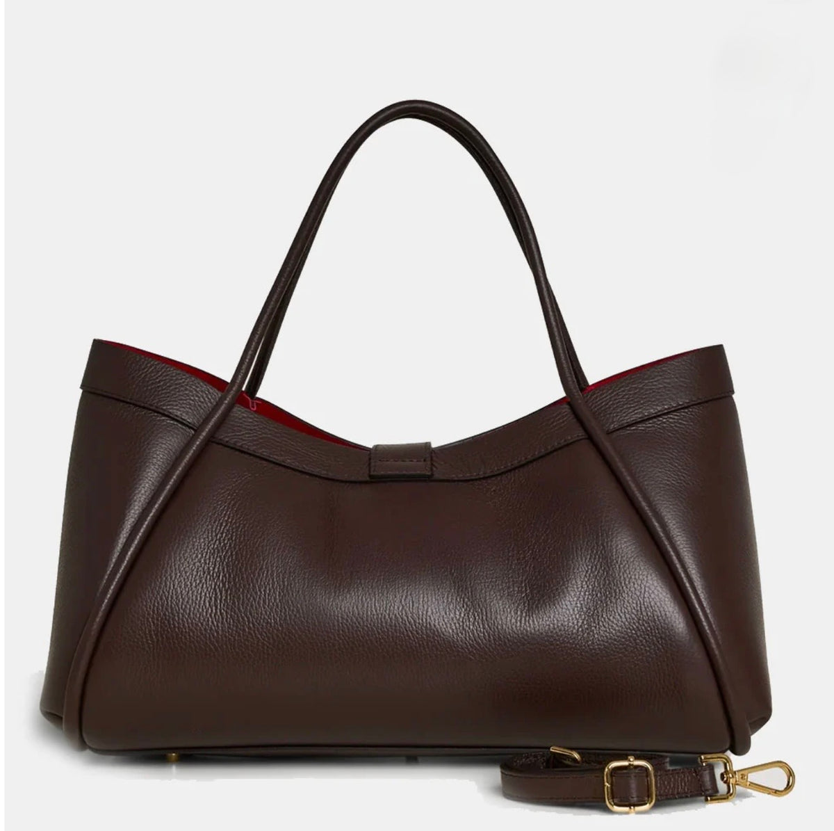 The Lucca Large Belted Leather Tote | 100% Handcrafted in Italy