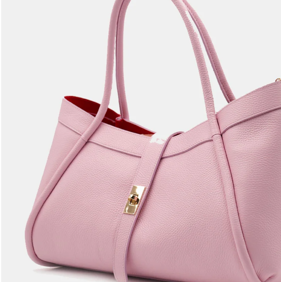 The Cortona Pebble Leather Shoulder Tote Bag