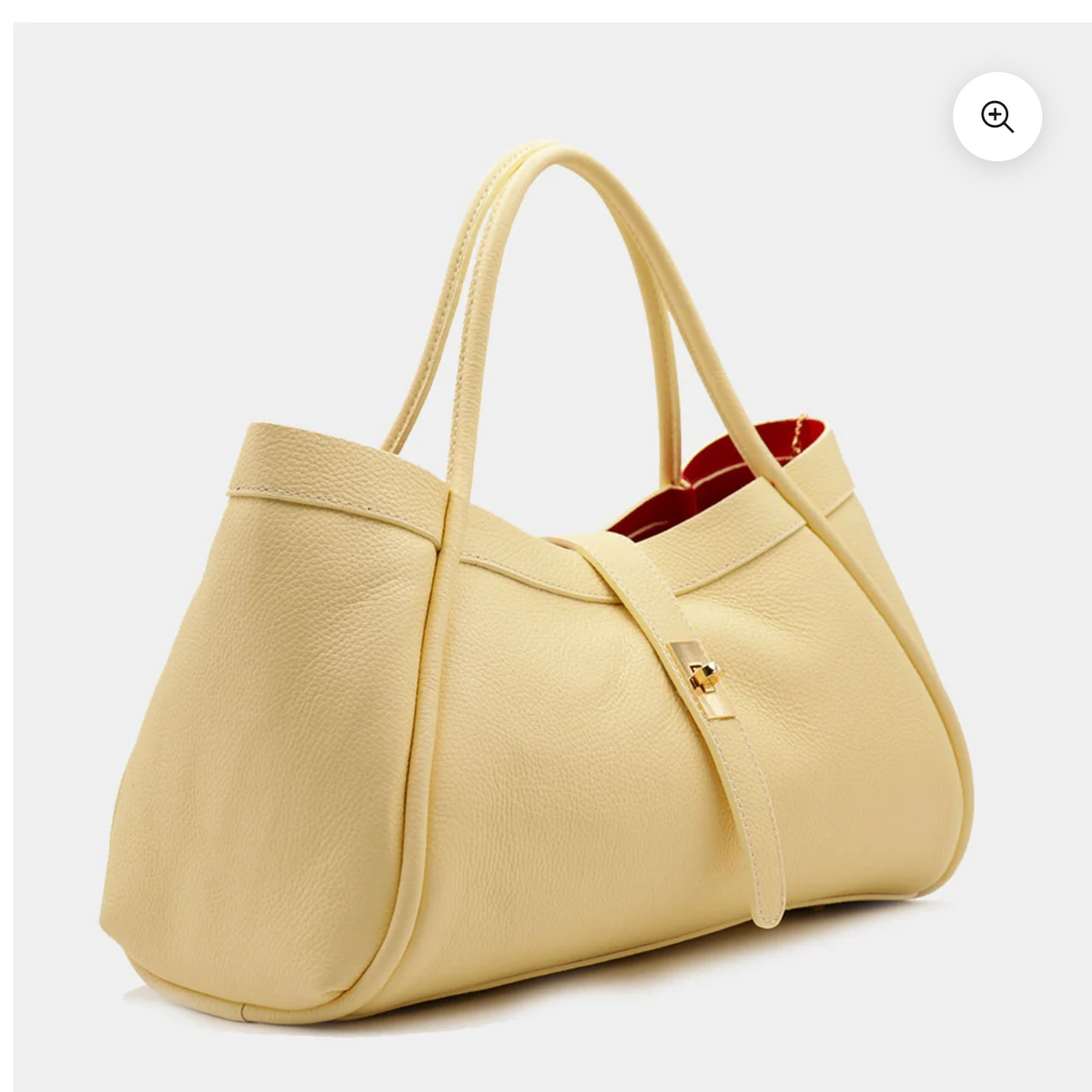The Cortona Pebble Leather Shoulder Tote Bag