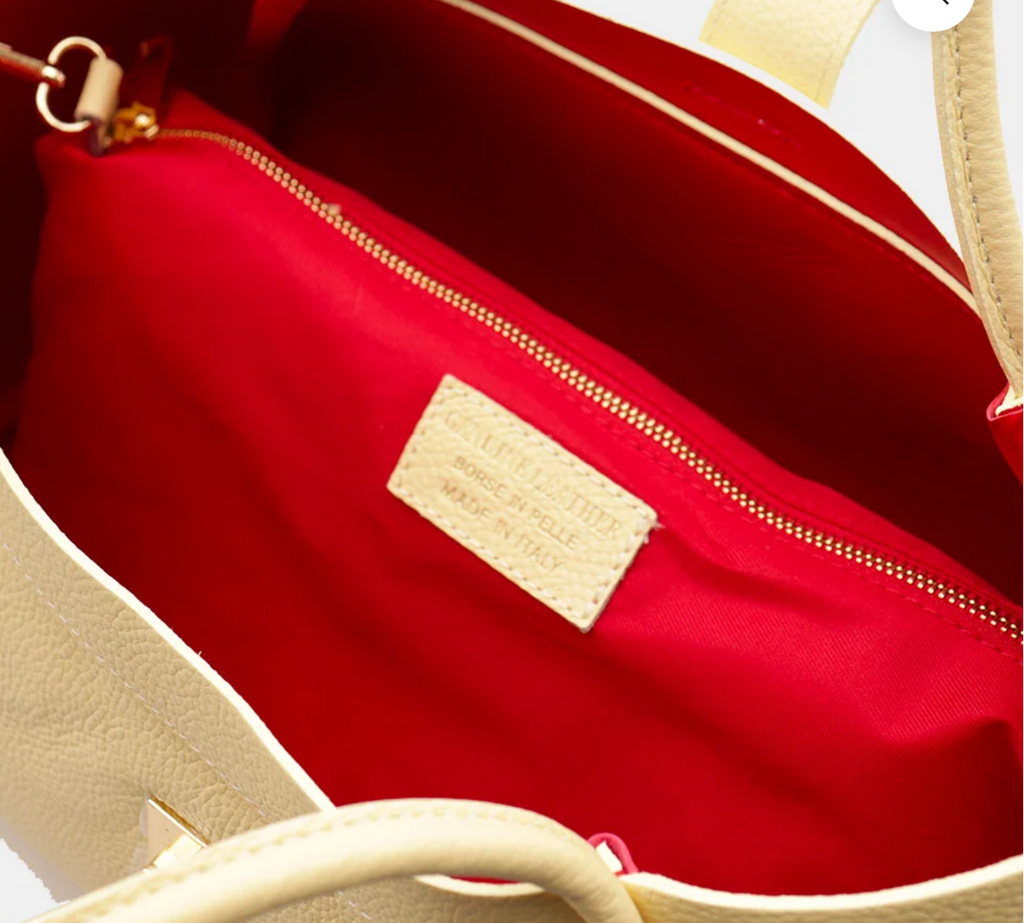 The Cortona Pebble Leather Shoulder Tote Bag