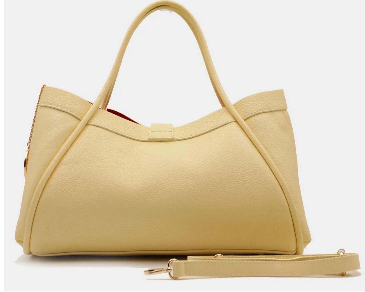 The Cortona Pebble Leather Shoulder Tote Bag