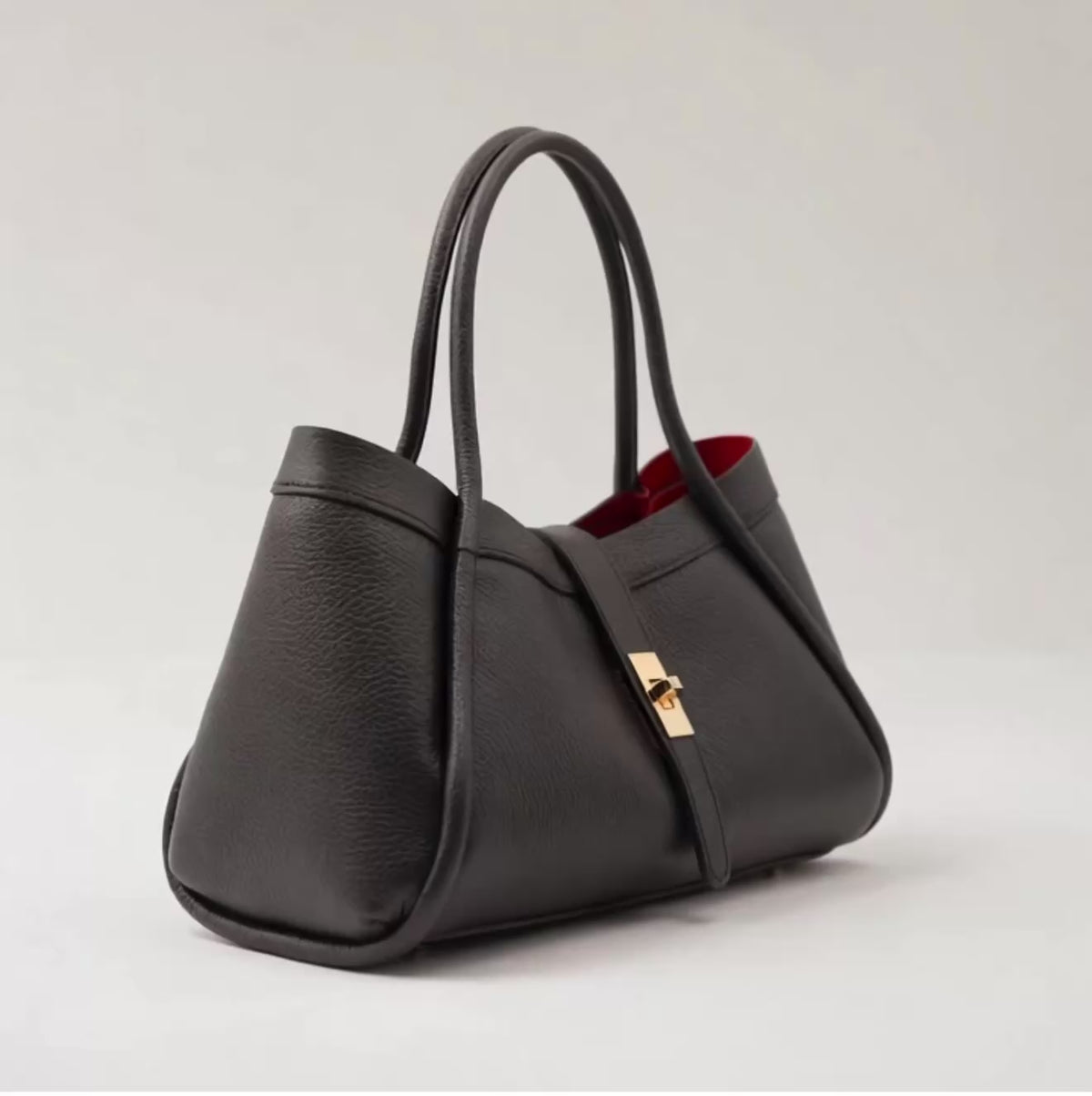 The Lucca Mini Belted Leather Tote | 100% Handcrafted in Italy